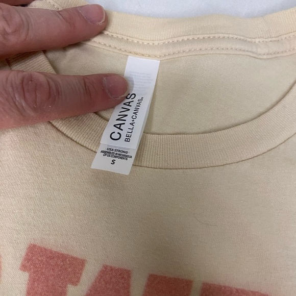Bella Canvas Cream Short Sleeve Tee - Picture 4 of 5